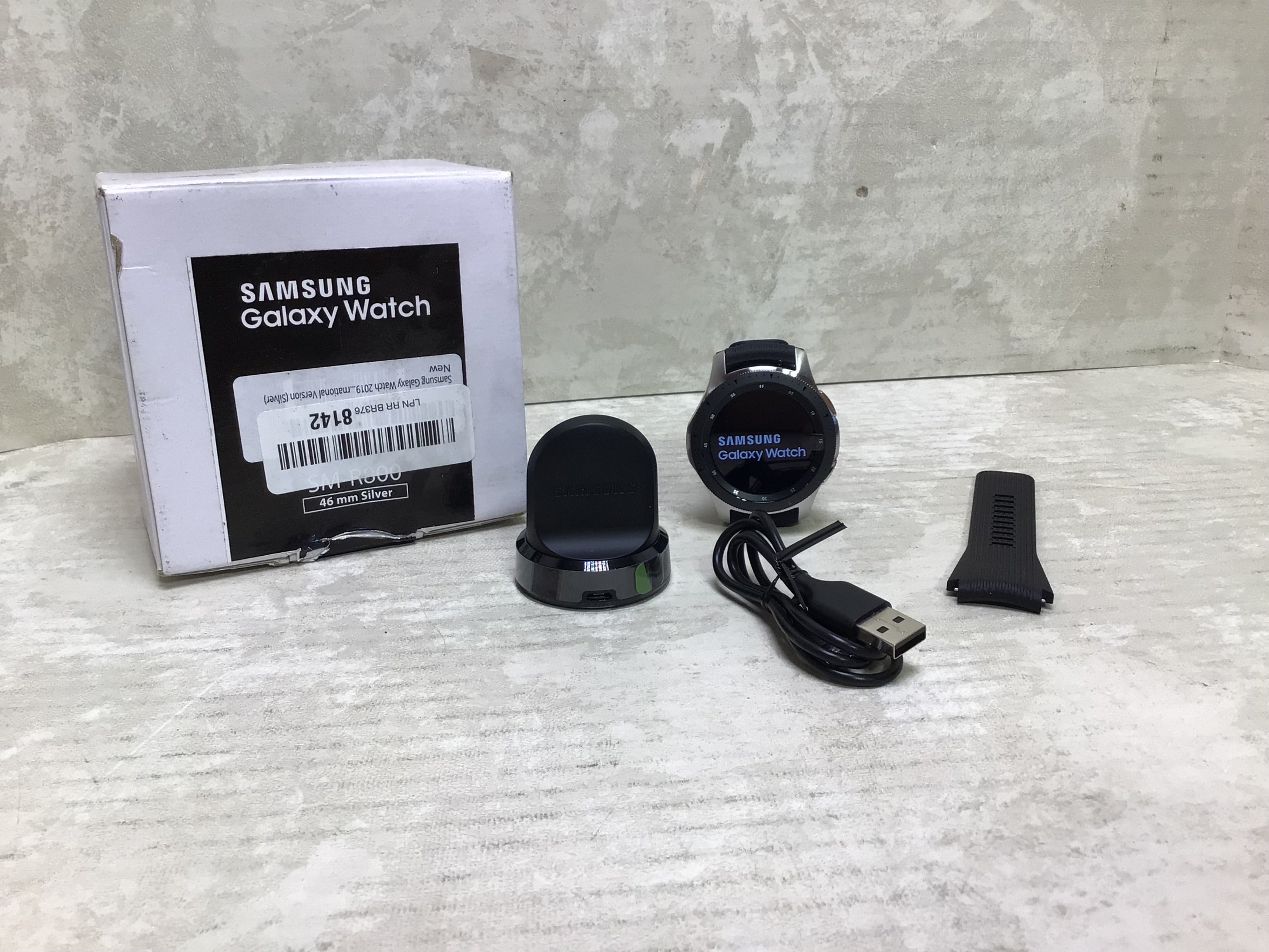 Samsung Galaxy Watch SM-R800 46mm Bluetooth Smartwatch (Silver) (7694476083438)